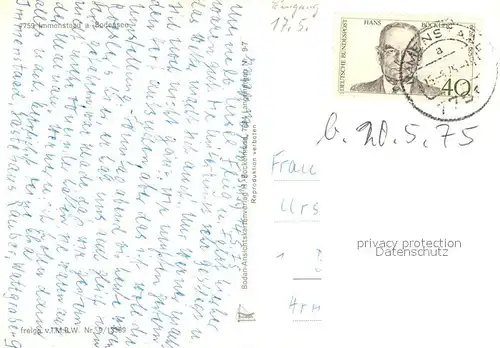 AK / Ansichtskarte Immenstaad_Bodensee Alpenblick Bregenzerwald Fliegeraufnahme Brunnen Uferpartie am See Immenstaad_Bodensee