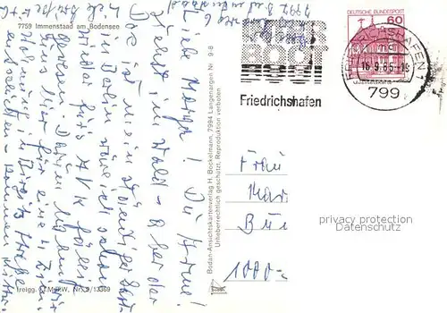 AK / Ansichtskarte Immenstaad_Bodensee Fliegeraufnahme Hennenbrunnen Partie am Landeplatz Pulverturm Fachwerkhaus Immenstaad_Bodensee