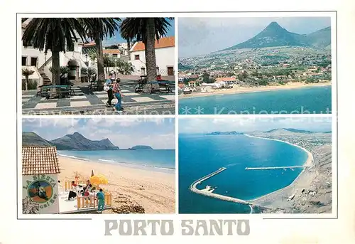 AK / Ansichtskarte Porto_Santo Ortsmotiv Strand Kuestenpanorama Fliegeraufnahme Porto Santo