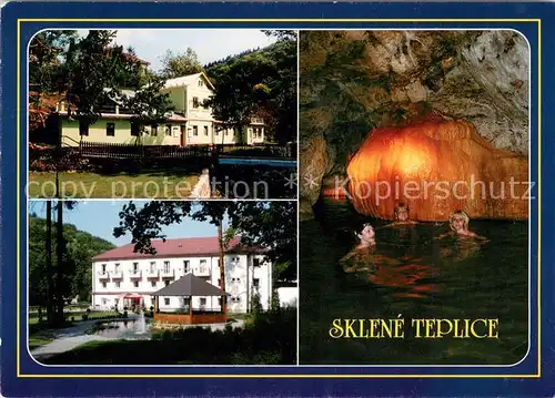 AK / Ansichtskarte Teplice Liecebne termalne kupele Budova jaskynneho kupela Parenica jaskynny parny kupel Penzion Park Teplice