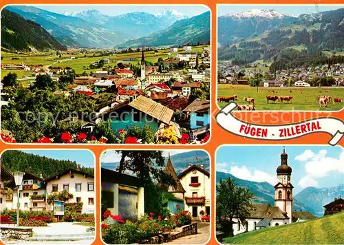 AK / Ansichtskarte Fuegen Panorama Ortsansichten Kirche Fuegen