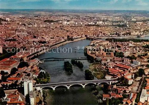 AK / Ansichtskarte Toulouse_Haute Garonne Vu du ciel Les Ponts sur la Garonne Toulouse Haute Garonne