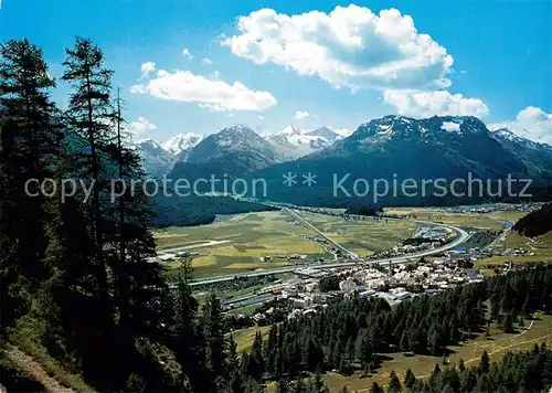 AK / Ansichtskarte Samedan Panorama Samedan