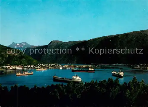 AK / Ansichtskarte Narvik Tramps in harbour Narvik