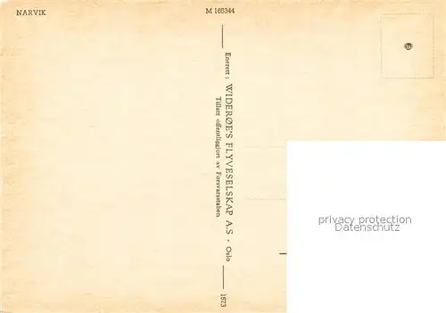 AK / Ansichtskarte Narvik Fliegeraufnahme Narvik