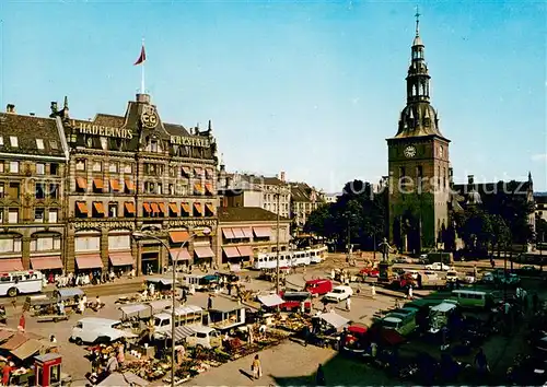 AK / Ansichtskarte Oslo_Norwegen Market Place and the Cathedral Church Oslo Norwegen