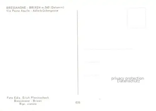AK / Ansichtskarte Bressanone Via Ponte Aquila Bressanone