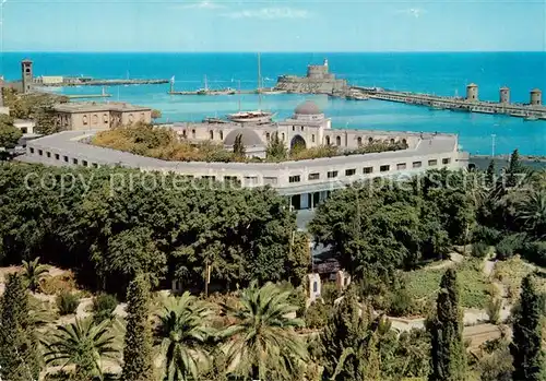 AK / Ansichtskarte Rhodos_Rhodes_aegaeis Neuer Markt und Festung Sankt Nikolas Rhodos_Rhodes_aegaeis