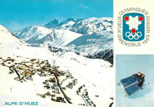 AK / Ansichtskarte Alpe_d_Huez_Isere Xes Jeux Olympiques d Hiver Olympische Winterspiele Franzoesische Alpen Alpe_d_Huez_Isere