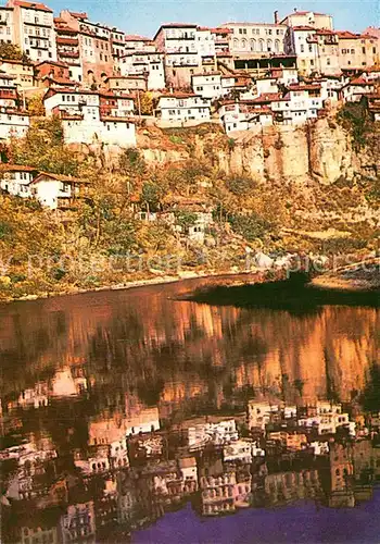 AK / Ansichtskarte Weliko_Tarnowo Ansicht vom Fluss aus Wasserspiegelung Weliko Tarnowo