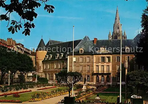 AK / Ansichtskarte Grenoble Jardin de l ancien Hotel de Ville au fond Clocher de la Collegiale Saint Andre Grenoble