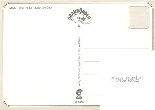 AK / Ansichtskarte Chur_GR Arcas in der Altstadt Chur_GR