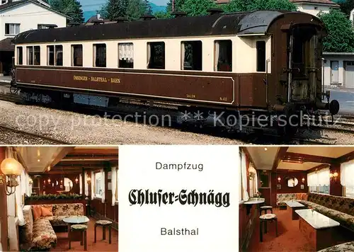 AK / Ansichtskarte Oensingen Dampfzug Chluser Schnaegg Bahlsthal Bahn Salonwagen Oensingen