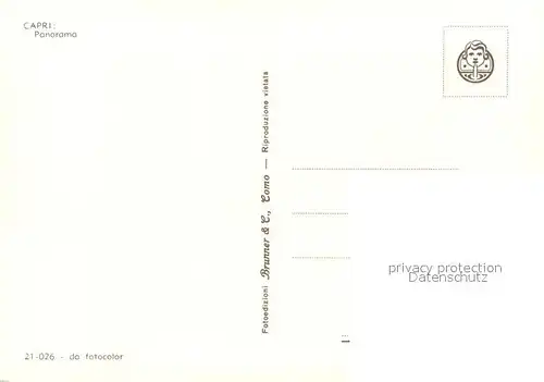 AK / Ansichtskarte Capri Panorama Meerblick Capri