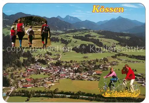AK / Ansichtskarte Koessen_Tirol Panorama Erholungsort Alpen Wandern Radtouren Koessen Tirol