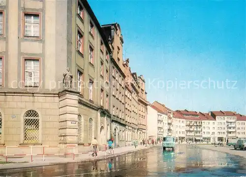 AK / Ansichtskarte Nysa Fragment Rynku Marktplatz Nysa