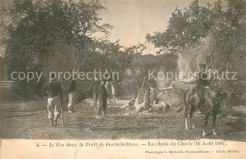 AK / Ansichtskarte Fontainebleau_Seine_et_Marne La Chute du Clovis Fontainebleau_Seine