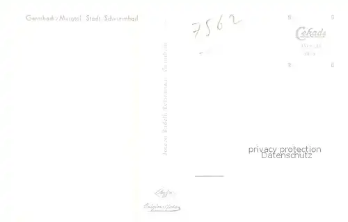 AK / Ansichtskarte Gernsbach Freibad Gernsbach