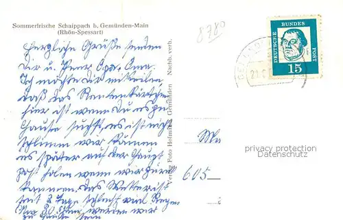 AK / Ansichtskarte Schaippach  Schaippach