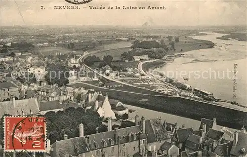 AK / Ansichtskarte Nevers_Nievre Fliegeraufnahme Vall?e de la Loire en Amont Nevers Nievre