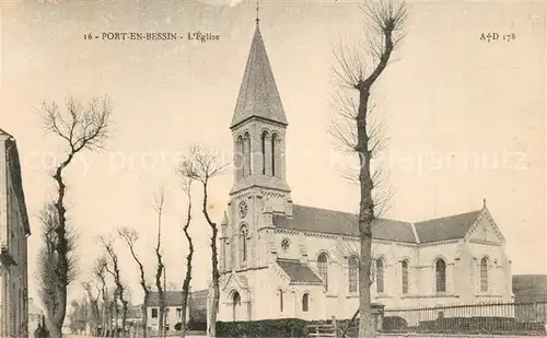 AK / Ansichtskarte Port en Bessin Huppain Eglise Port en Bessin Huppain