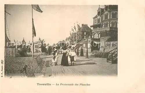 AK / Ansichtskarte Trouville sur Mer Promenade des Planches Trouville sur Mer