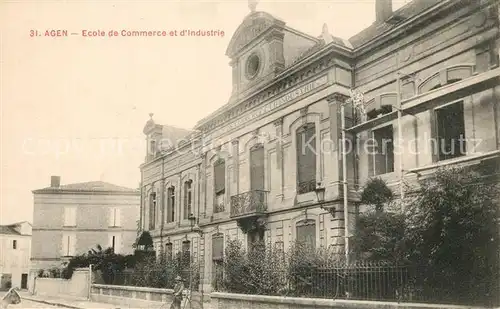 AK / Ansichtskarte Agen_Lot_et_Garonne Ecole de Commerce et d`Industrie Agen_Lot_et_Garonne