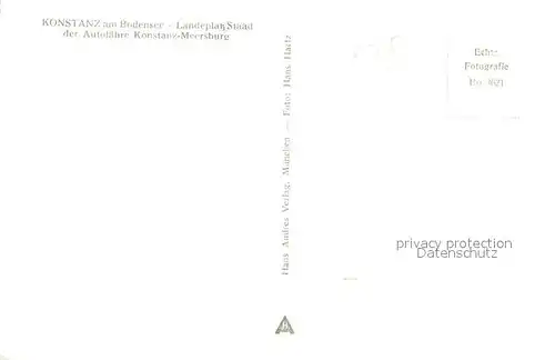 AK / Ansichtskarte Konstanz_Bodensee Landeplatz Staad und F?hre nach Meersburg Konstanz_Bodensee