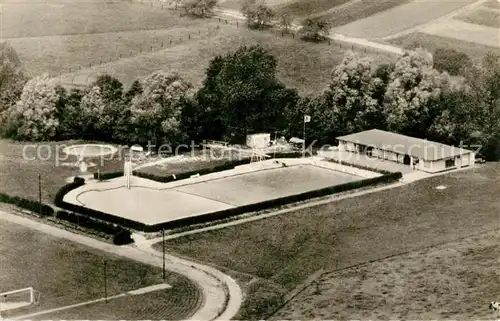 AK / Ansichtskarte Obervellmar Fliegeraufnahme Freibad Hans Scheffer Obervellmar