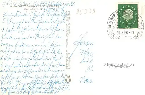 AK / Ansichtskarte Wirsberg Waldschwimmbad Wirsberg