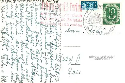 AK / Ansichtskarte Altensteig_Schwarzwald Camping Altensteig_Schwarzwald