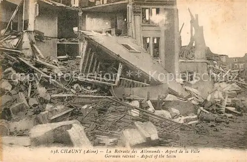 AK / Ansichtskarte Chauny_Aisne Ruine Chauny Aisne