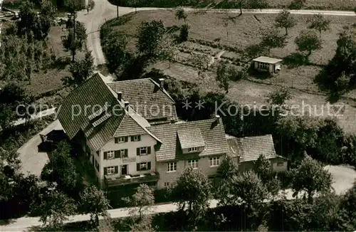 AK / Ansichtskarte Sallneck Fliegeraufnahme Gasthaus Pension Hirschen Sallneck