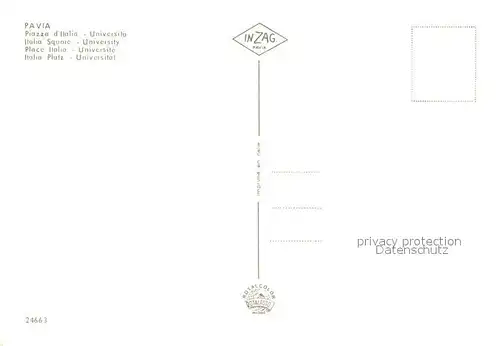AK / Ansichtskarte Pavia Piazza d Italia Universit Pavia