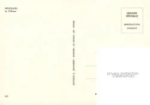 AK / Ansichtskarte Neuchatel_NE Chateau Neuchatel NE