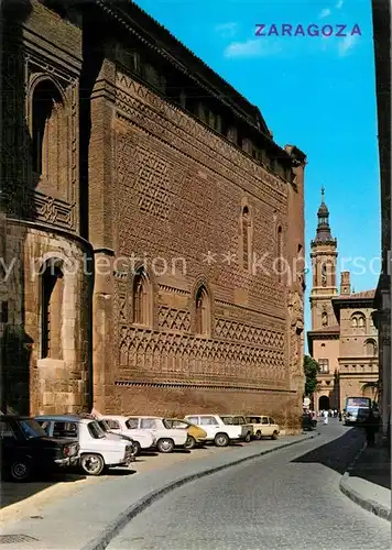 AK / Ansichtskarte Zaragoza_Saragossa_Espana La Seo Pared Mudejar  