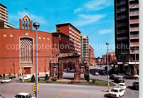 AK / Ansichtskarte Zaragoza_Saragossa_Espana Puerta del Carmen y Avda Imperial 