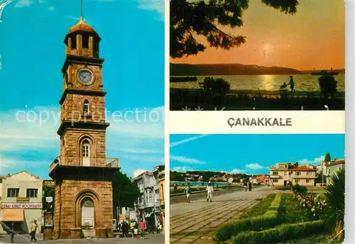 AK / Ansichtskarte Canakkale Uhrturm Tarihi Saat Kulesi Canakkale
