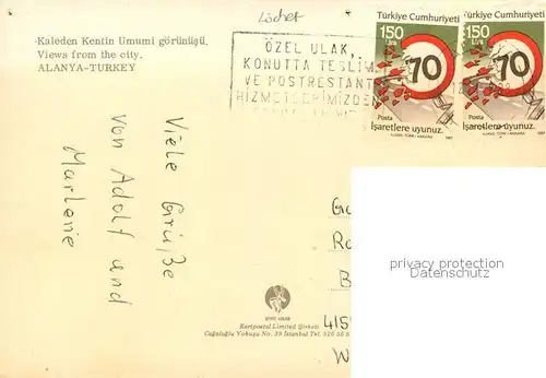 AK / Ansichtskarte Alanya  Alanya