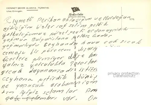 AK / Ansichtskarte Alanya Ulas Emirgan Alanya