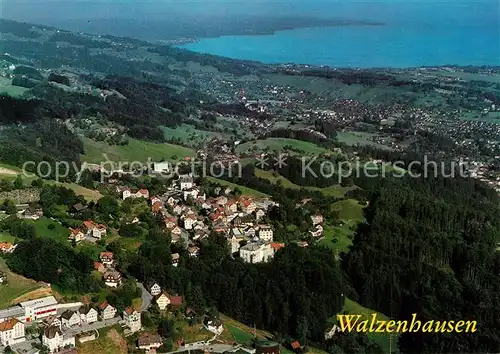 AK / Ansichtskarte Walzenhausen_AR mit Bodensee Fliegeraufnahme Walzenhausen AR