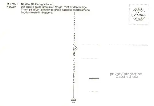 AK / Ansichtskarte Neiden St. Georg s Kapell 