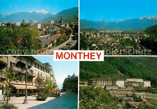 AK / Ansichtskarte Monthey_Monthey Stadtansichten Alpenpanorama Monthey Monthey