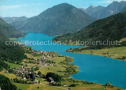 AK / Ansichtskarte Weissensee_Kaernten Fliegeraufnahme Weissensee Kaernten