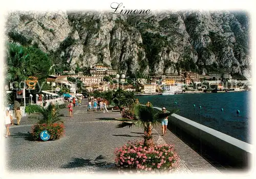 AK / Ansichtskarte Limone_sul_Garda Uferpromenade Gardasee Limone_sul_Garda