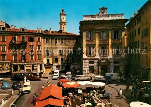 AK / Ansichtskarte Nice_Alpes_Maritimes Marche aux Poissons Place Saint Francois Bourse du Travail Nice_Alpes_Maritimes