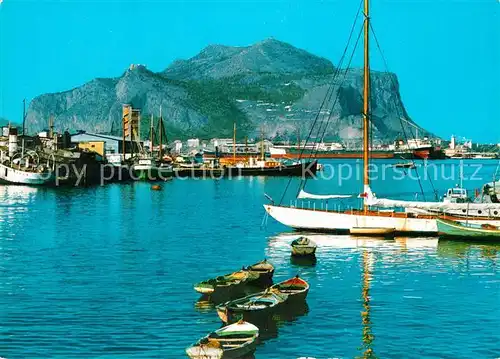 AK / Ansichtskarte Palermo_Sicilia Veduta del porto e Monte Pellegrino Palermo_Sicilia