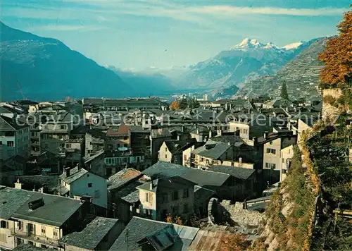 AK / Ansichtskarte Sion_VS Coup d oeil un matin d automne Alpes Sion_VS