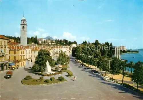 AK / Ansichtskarte Verbania Pallanza Uferstrasse am Lago Maggiore Denkmal Verbania Pallanza