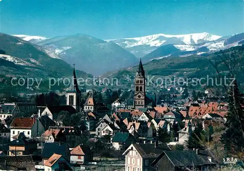 AK / Ansichtskarte Munster_Haut_Rhin_Elsass La ville et la chaine des Vosges Munster_Haut_Rhin_Elsass